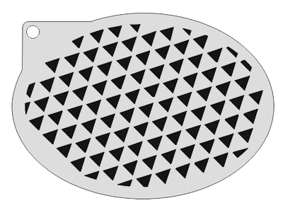 Schmink Specialist Schminksjabloon Driehoekjes