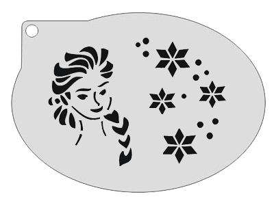 Schmink Specialist Schminksjabloon Elsa met IJskristallen