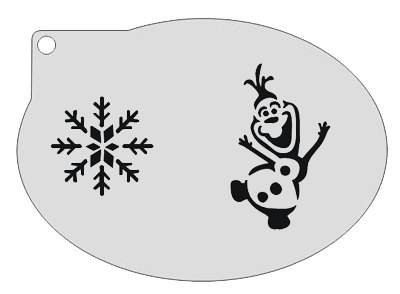 Schmink Specialist Schminksjabloon Frozen Olaf IJskristal