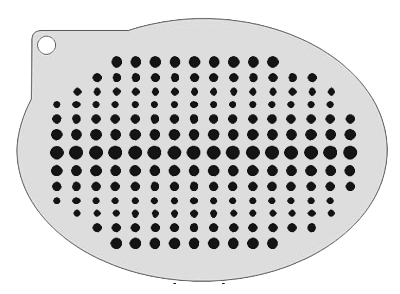 Schmink Specialist Schminksjabloon Grote en Kleine Stippen