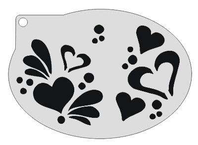 Schmink Specialist Schminksjabloon Harten