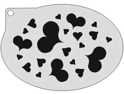 Schmink Specialist Schminksjabloon Hartjes