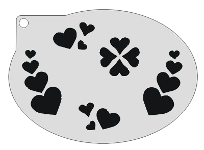 Schmink Specialist Schminksjabloon Hartjes