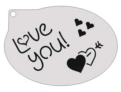 Schmink Specialist Schminksjabloon Love You