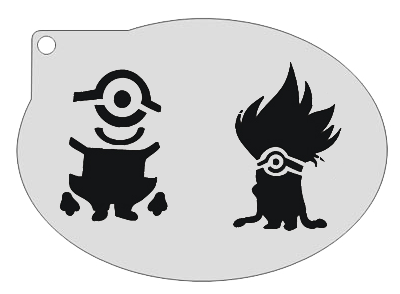 Schmink Specialist Schminksjabloon Minions Stuart & Slechte Minion