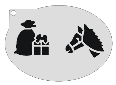 Schmink Specialist Schminksjabloon Pakje en Paard