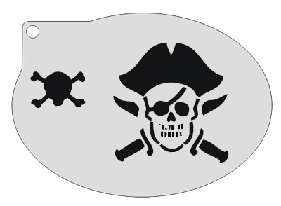 Schmink Specialist Schminksjabloon Piraat