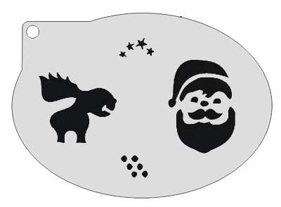 Schmink Specialist Schminksjabloon Rendier en Kerstman