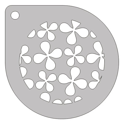 Schmink Specialist Schminksjabloon rond bloemenpatroon