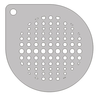 Schmink Specialist Schminksjabloon rond grote en kleine stippen