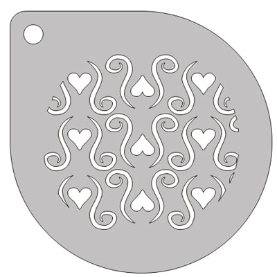 Schmink Specialist Schminksjabloon rond hartjes en krullen