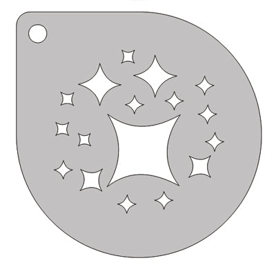 Schmink Specialist Schminksjabloon rond sterren