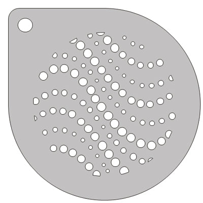 Schmink Specialist Schminksjabloon rond stippen golven
