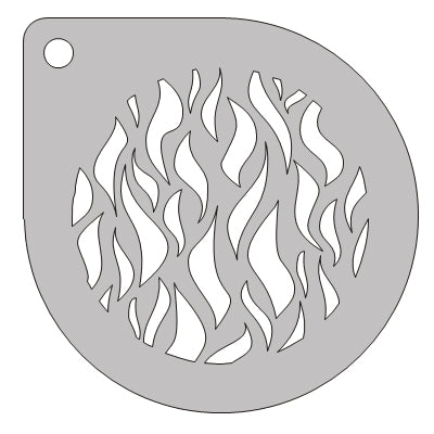 Schmink Specialist Schminksjabloon rond vlammen