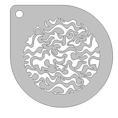 Schmink Specialist Schminksjabloon rond vlammetjes