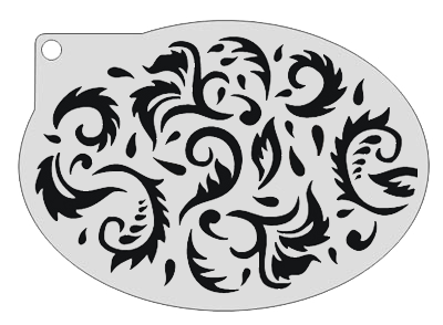 Schmink Specialist Schminksjabloon Sierlijke Krullen