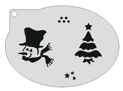 Schmink Specialist Schminksjabloon Sneeuwpop en Kerstboom