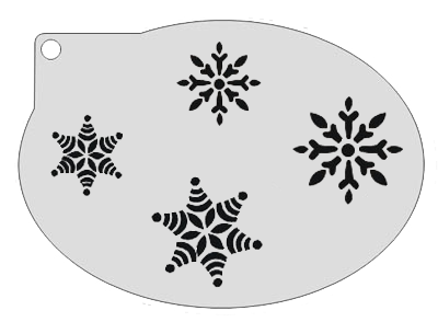 Schmink Specialist Schminksjabloon Sneeuwsterren
