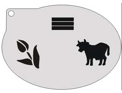 Schmink Specialist Schminksjabloon Tulp Koe Vlag