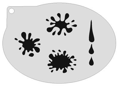 Schmink Specialist Schminksjabloon Verf Spetters