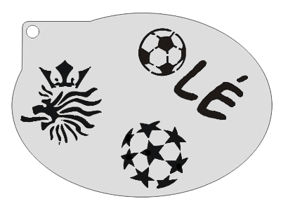 Schmink Specialist Schminksjabloon Voetbal
