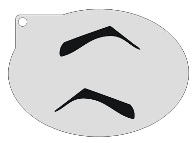 Schmink Specialist Schminksjabloon Wenkbrauw