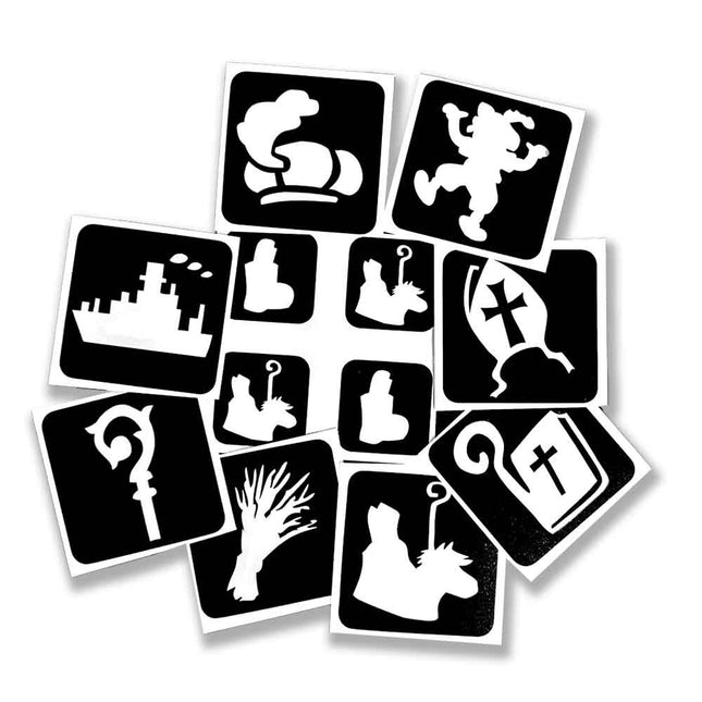 Schmink Specialist Sint Glittertattoo Sjablonenset