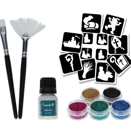 Schmink Specialist Sinterklaas Glittertattoo Set
