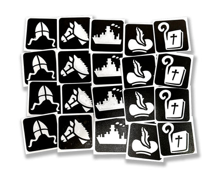 Schmink Specialist Sinterklaas Glittertattoo Sjablonenset