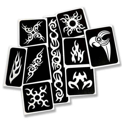 Schmink Specialist Tribal Glittertattoo Sjablonenset