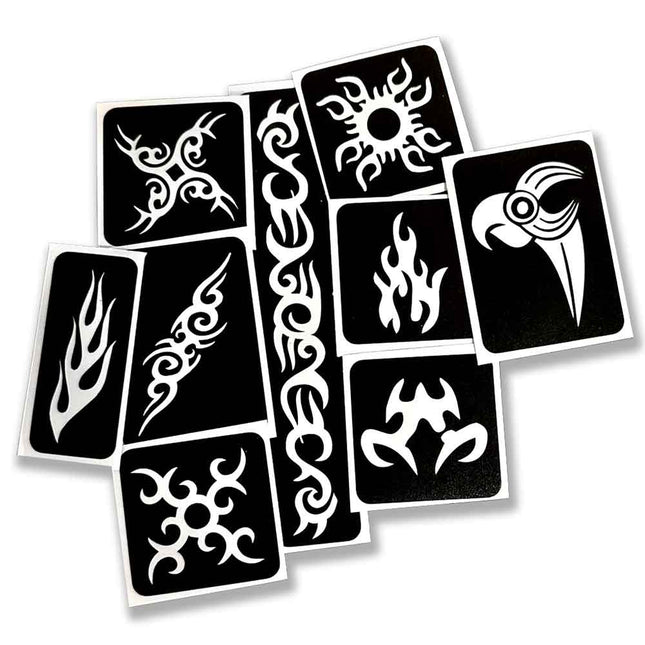 Schmink Specialist Tribal Glittertattoo Sjablonenset