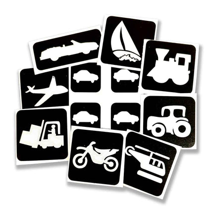 Schmink Specialist Voertuigen Glittertattoo Sjablonenset