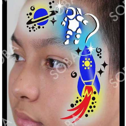 ShowOffs Body Art Astronaut Eyedesign Schminksjabloon