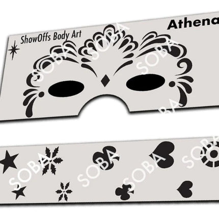 ShowOffs Body Art Athena Masker Schmink Sjabloon