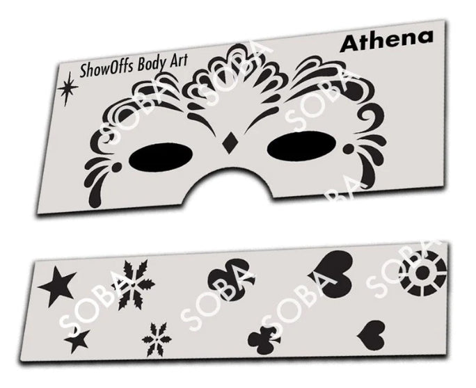 ShowOffs Body Art Athena Masker Schmink Sjabloon