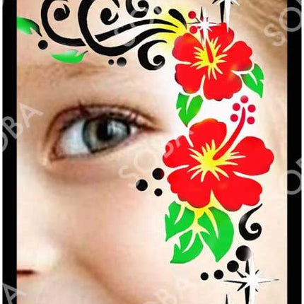 ShowOffs Body Art Bloemen Eyedesign Schminksjabloon