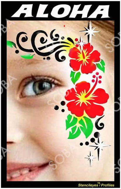 ShowOffs Body Art Bloemen Eyedesign Schminksjabloon