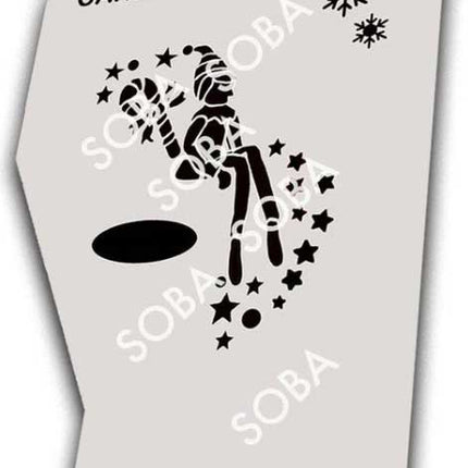 ShowOffs Body Art Candy Kerstelf Eyedesign Schminksjabloon