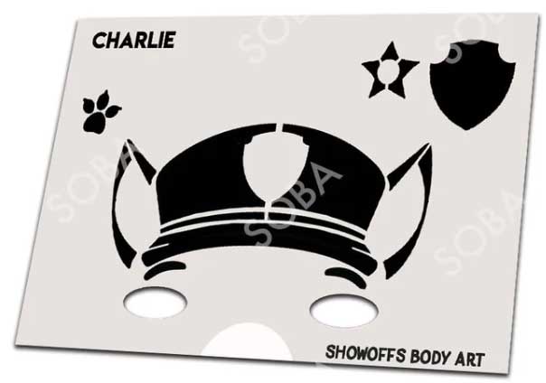 ShowOffs Body Art Charlie Masker Schmink Sjabloon