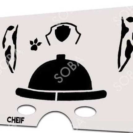 ShowOffs Body Art Chief Masker Schmink Sjabloon