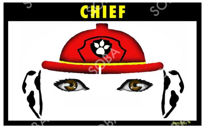 ShowOffs Body Art Chief Masker Schmink Sjabloon