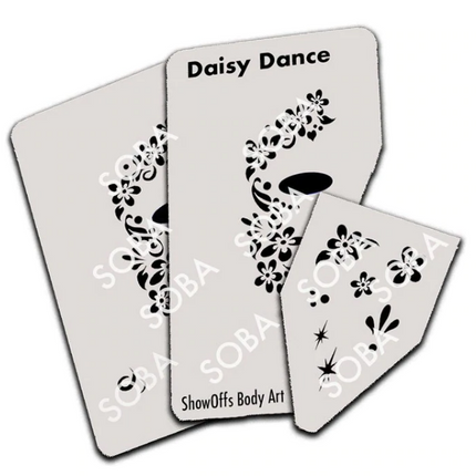 ShowOffs Body Art Daisy Dance Masker Schmink Sjabloon