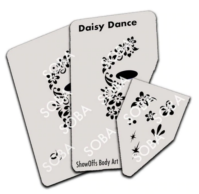ShowOffs Body Art Daisy Dance Masker Schmink Sjabloon