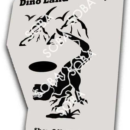 ShowOffs Body Art Dino Land Eyedesign Schminksjabloon