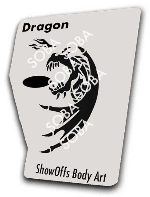 ShowOffs Body Art Draak Eyedesign Schminksjabloon