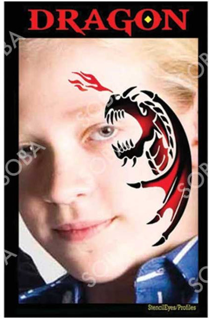 ShowOffs Body Art Draak Eyedesign Schminksjabloon