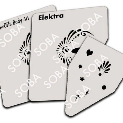 ShowOffs Body Art Elektra Masker Schmink Sjabloon