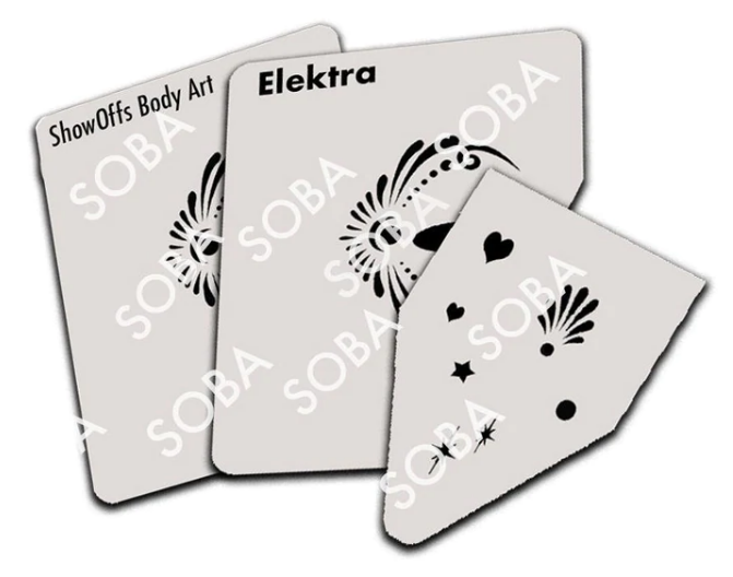 ShowOffs Body Art Elektra Masker Schmink Sjabloon