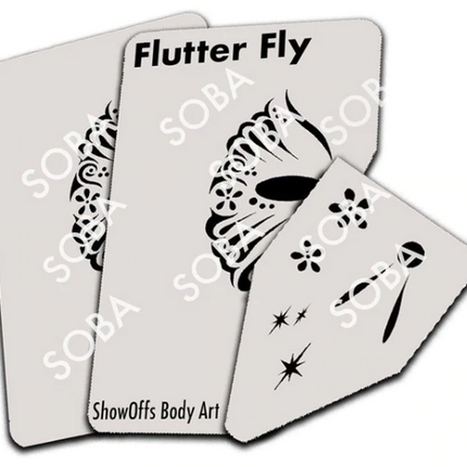 ShowOffs Body Art Flutter Fly Masker Schmink Sjabloon