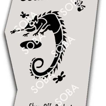 ShowOffs Body Art Gekko Eyedesign Schminksjabloon